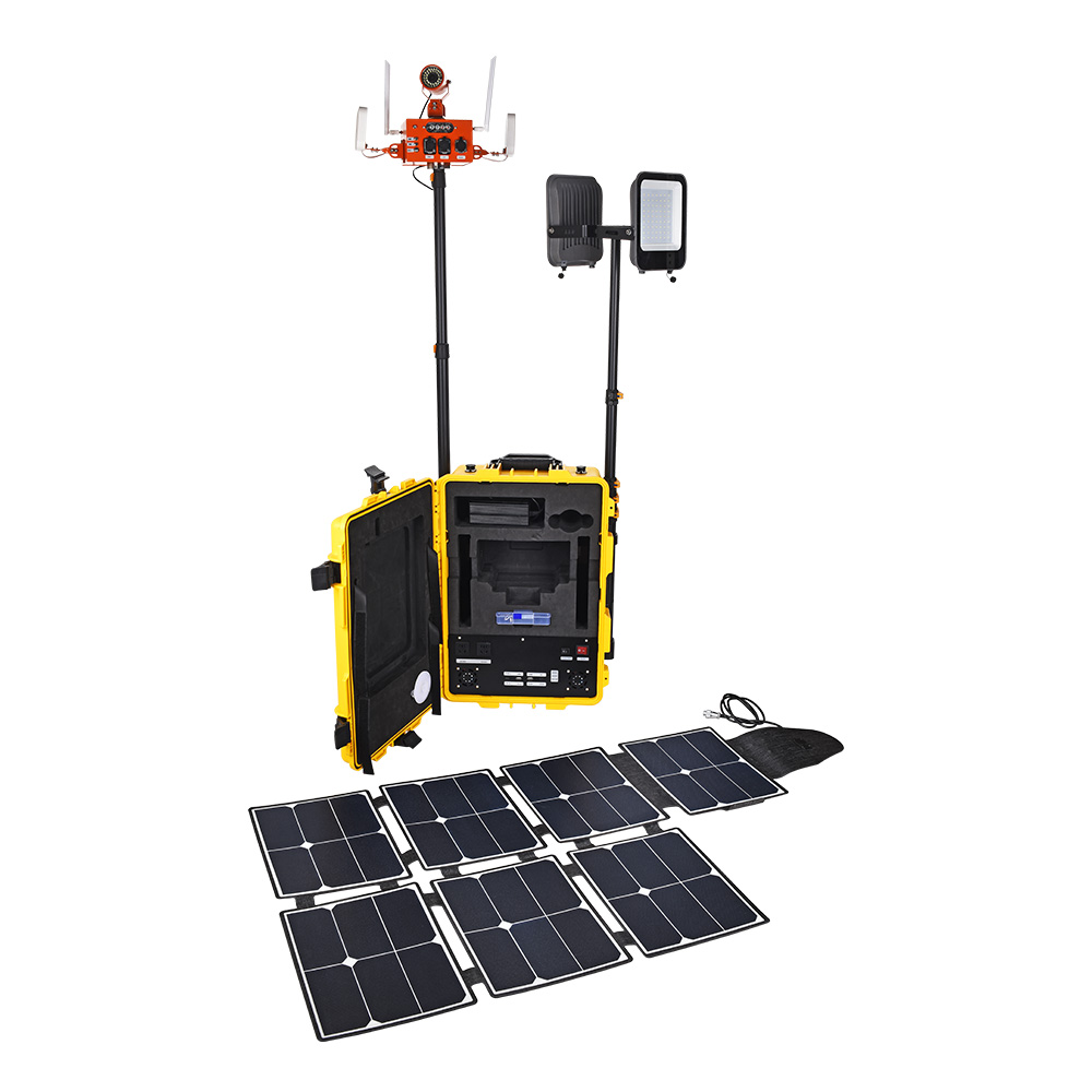 Portable on-site operation support station